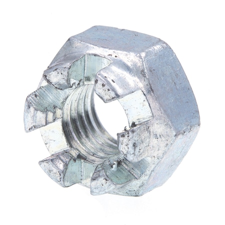 Prime-Line Castle Nuts, 1/4 in-28, Zinc Plated Steel 10 Pack 9085212
